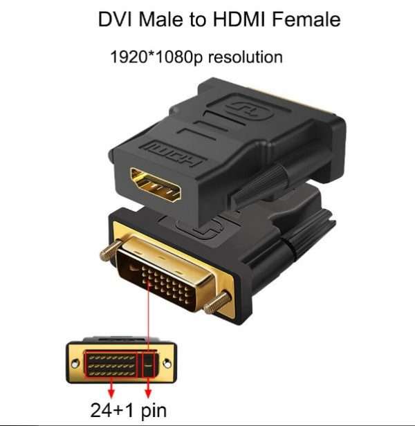 DVI Male To HDMI Female Adapter