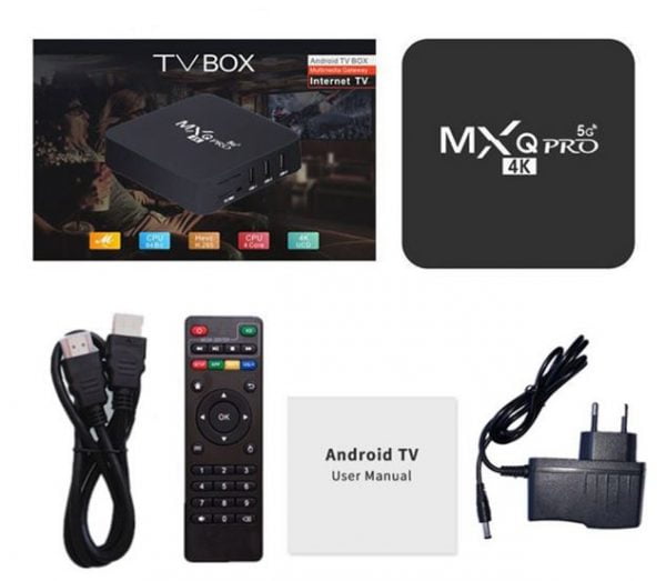 MXQ Pro Tv Box 4k 4GB Ram 32GB Rom 3D Dual WIFI