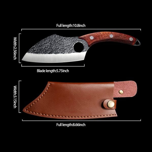 Fixed Blade with Leather Sheath
