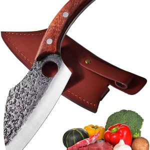 Fixed Blade with Leather Sheath