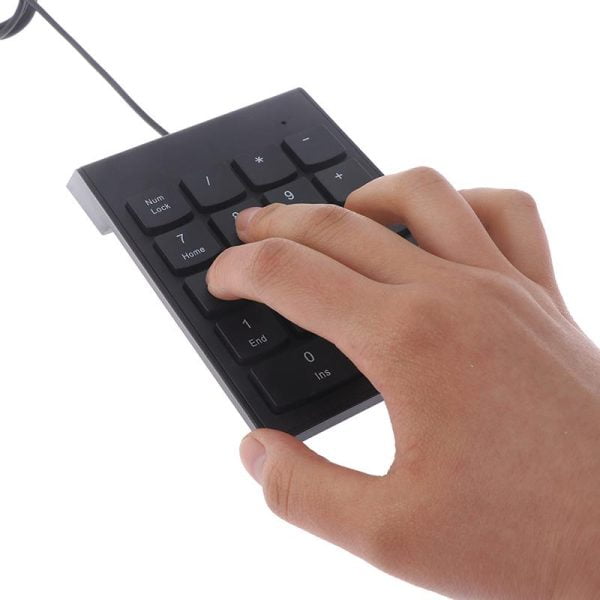 Numeric Keypad for Laptop Desktop USB Wire Mini Keyboard 18 Keys